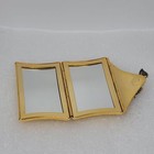 Vintage Purse Shaped Dual Compact Mirror With Rhinestones