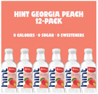 Peach Hint Flavored Water 16 Fl Oz Pack Of 12 - 0 Sugar 0 Calories Georgia Peach