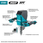 Makita Gtu01z 40v Max Xgt 1 2  Brushless Cordless Mixer - Bare Tool