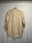 New Van Heusen Dress Shirt Men   s Large 16 32 33 Wheat Brown Button Up Poplin