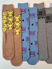Pokemon Socks Men s Casual Crew Socks 6 Pairs Mens Size 8-12 Bioworld New