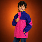 Kid s Oliver Tree Inspired Rave Jacket  Colorblock 90s Retro Cosplay Windbreaker