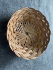 Vintage Basket Round Woven Wicker Storage Basket Country Rustic Decor 12    Boho