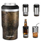 Haushof Can Cooler 12 Oz 4 In 1 Insulated Beer Can Cooler-green Bpa Free New