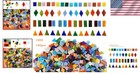 Glass Mosaic Tiles 1050 Pieces Mix Shapes Colorful Crafts Art Deco Water Resi   