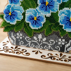 Bead Embroidery Kit Crafts Diy Floral Decor With Stand Gift Needlework Art Dmc