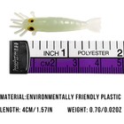 54pcs Soft Fishing Lures Artificial Bait Luminous Glow Lure Small Shrimp Lure