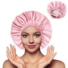 Double-layer Waterproof Shower Cap Reusable Tpu Hair Protector For Women   Men
