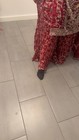 Handmade Women s Pakistani Salwar Kameez Red Embroidered Dupatta Set M