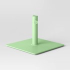 25lbs Steel Square Outdoor Patio Market Umbrella Bases Sage Green - Room