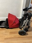 Evenflo Pivot Travel System Stroller Frame   Infant Car Seat Canopy Red gray