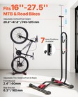 Vevor Bicycle Storage Floor Freestanding Bike Rack For 16 To 27 5 Inch Mtb Bike