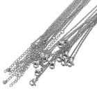 20pcs 2mm Gold Stainless Steel Link Chains In Bulk Necklaces 5 Cm Extend Chain 