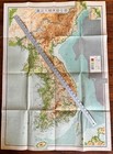 Antique Chinese Map Republic Of Korea Released Year South Korea Was Founded 1948