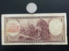 1962 Chile 1 Escudo Banknote Overwrite Currency - P  135d Series C - Circulated
