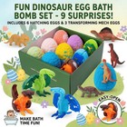 Bath Bombs  6pcs Dinosaur Egg Bath Bombs With Surprise Toys Inside Holiday Gift
