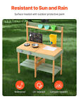 Wooden Mud Kitchen Outdoor Toy Play Kitchen Set For Kids Pretend Playset