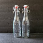 Glass Bottle Set Of 2 W  Stopper  Vinegar Oil Decanter Pair 10  
