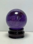 240g Natural Amethyst Quartz Sphere Energy Crystal Ball Reiki Healing Decor