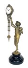 German Style Brass Onion Boy Figure Swinging Swinger Clock