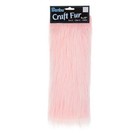Light Pink Craft Fur 9x12 Long Hair Fake Faux Fur Pile Plush Sew Craft 