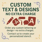 Your Design Custom Stencil Logo  Text - Personalised Reusable Mylar Stencils