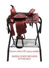 Aj Tack Pony miniature Horse child s Saddle Freestanding Portable Pony Sized    