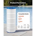Hot Tub Pool Filter Cartridge 120 Sqft Compatible Hayward Cx1200re Pleatco Pa120