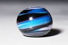 Japan Antique Blue Marble Ojime Bead Inro Netsuke Sagemono Rare Meiji Era