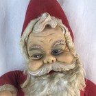 Rushton Co Santa Claus Plush Coca Cola Rubber Face Black Boots Vintage