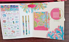 Lilly Pulitzer Nwt Agenda Bonus Pack Zip Pouch - Pen  Page Keepers  Stickers