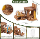 Squirrel Feeder  Wood Squirrel House  Squirrel Feeders For Outside Garden Tree 