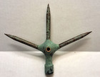 Old Original Large Ajax Style  Lightning Rod Weathervane Tip Top Finial As-is