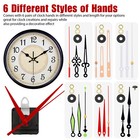 6 Pcs Diy Quartz Clock Movement Repair Kit With 6 Styles Hands Replacement Parts