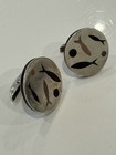 Vintage Popowski Cufflinks From Mexico  Mixed Metal In Sterling Silver 925