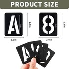 2 Inch Letter Stencils And Numbers  42 Pcs Reusable Plastic Alphabet Spray Paint
