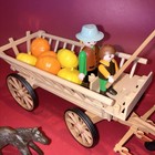 Vintage 1992 Playmobil 3735 Set Incomplete Good Condition  Farmers Wagon