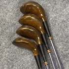 Arnold Palmer Persimmon Woods 1 2 3 5 Driver Brassie Spoon Baffy Golf Set Rh
