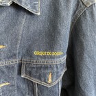 Vtg Cirque Du Soleil Jacket Mens Xl  Embroidered Dark Wash Denim Jean Trucker
