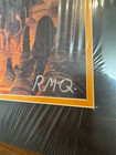 Ralph Mcquarrie Star Wars Signed Litho Print  Very Rare It Is Matted