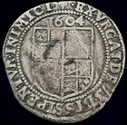 1604 James I Hammered Silver Sixpence Lis Mint Mark Stuart England 6 Pence Coin