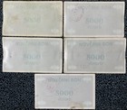 Bosnia  5x10 000 Dinara  Pick 51  Illegible Stamps