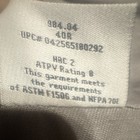 Key Flame Resistant Gray Work Coveralls Jumpsuit 40r Cotton Blend Twill