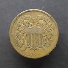 1864 Two Cent Piece - Large Motto - Better Grade Vf - Nice Coin 
