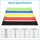 Set Of 5 Resistance Bands Workout Loop Exercise Crossfit Fitness Yoga Pilates