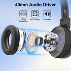 Portable Fm Radio Headphones Wireless Reception Stereo Foldable Over-ear Headset