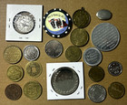 Token Lot Of 20-assorted Vintage Mixed Tokens coins medals