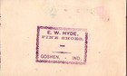 Gilt Edge Polish E w  Hyde Fine Shoes Goshen In Victorian Trade Card