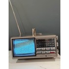 Vintage Ge 7-7300a Portable B w Tv Am-fm Radio    tested  Works  General Electric