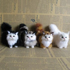Simulation Cat Plush Toy Soft Stuffed Kitten Model Realistic Animal Gift